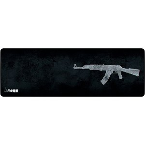 Mouse Pad Gamer Rise Mode Ak47 Grey Extended Borda Costurada (900x300mm) - RG-MP-06-AK