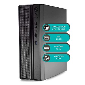 Computador MultiPC Slim i5 6ª Geração 16GB SSD 512GB Windows 11 Rápido e Eficiente
