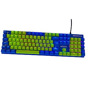 Teclado Gamer Mecânico RGB ABNT2 Red Switch Exbom BK-G501 Anti Ghosting