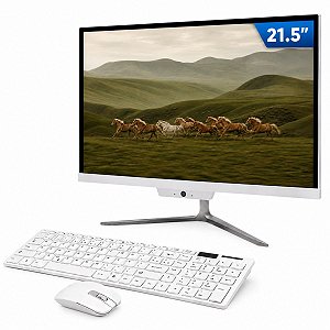 PC ALL IN ONE 21,5" Intel I7 RAM 8GB SSD 256GB NVME Win 11 + Teclado e Mouse Sem Fio