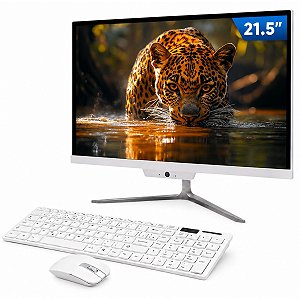Computador All In One 21,5" Intel i7 16GB SSD 512GB NVMe Win 11+ Kit Teclado e Mouse