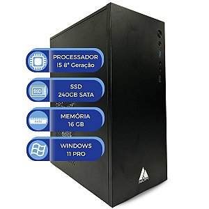 Computador MultiPc Office Intel I5 8ª Geração SSD 240GB RAM 16GB Windows 11