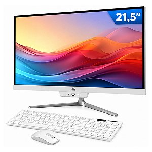 Computador MultiPc ALL IN ONE 21,5" Core I5 RAM 8GB SSD 256GB NVMe Windows 11 Completo com Kit