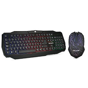 Combo Teclado e Mouse Gamer DAZZ Battlefire - 62465-1