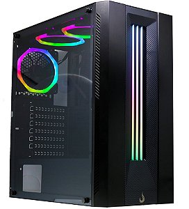 Gabinete Gamer Rise mode Glass 03 com led Rgb