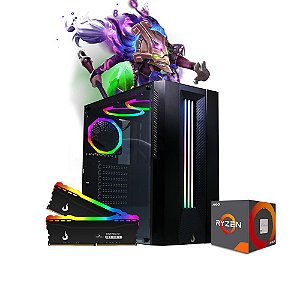 Computador Megatumii Gamer Spectrix RGB Amd Ryzen R3 3200G, 2x8gb Hd 500gb