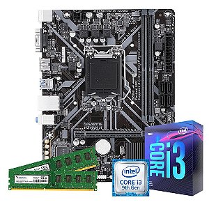 Kit Upgrade Gamer Megatumi Intel i3-9100f Placa H310m 2x4gb