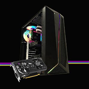 Pc Gamer Megatumi Dark Intel RGB I3 9100F, 8gb Ssd 480gb Gtx 1650