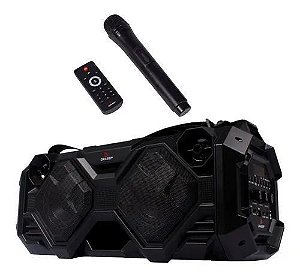 Caixa De Som Grasep 40w Rms Usb + Microfone Sem Fio