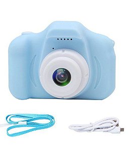 Câmera Digital Fotográfica Teen 5MP Efeito Animação - Azul