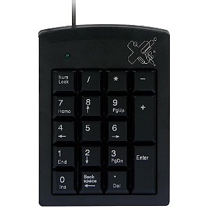 Mini Teclado Numérico USB Com Fio 18 Teclas ABNT2 Maxprint