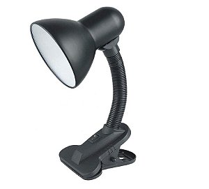 Luminária Articulável com Presilha Preto Eco’s - SK18472-PR