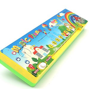 Teclado Piano Infantil - Amarelo e Verde