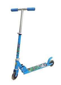 Patinete Com 2 Rodas E Luz - Azul - SK19801-AZ
