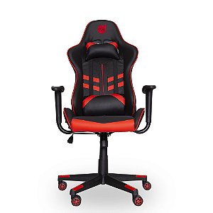 Cadeira Gamer Dazz Prime-X Preta e Vermelho Reclinável