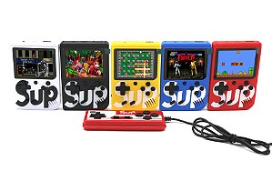 Mini Game Portátil 500 em 1 Jogos com Controle - SORTIDO