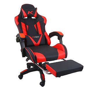 Cadeira Gamer Ktrok ProSeat Giratória Retrátil - Vermelha