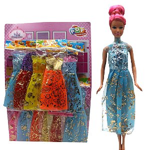 Kit 12 Vestidos para Boneca