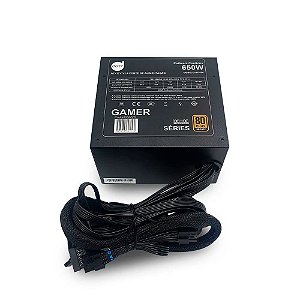 Fonte Gamer Atx 650W 80 Plus Bronze PFC Ativo Bivolt - Dazz