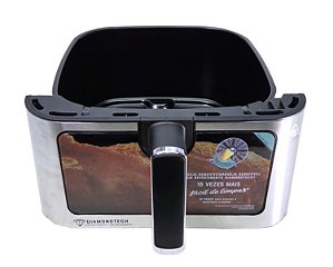 Gaveta com puxador | Airfryer Oster CKSTAF75WDSSDF