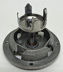 Suporte com mancal e Eixo | Panificadora Britânia Multipane - 064301015 / 064301018 / 064301019