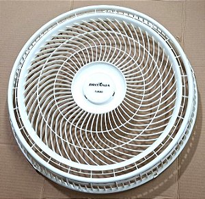 Grade frontal branca 47,5cm | Ventilador Britânia BVT480B / BVT495 | Philco PVT400 / PVT490 / PVT492 / PVC491