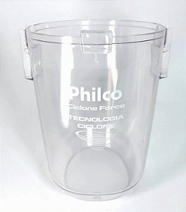Alojamento do filtro - Aspirador PAS06 Ciclone Force Philco - 054901056 / 054902056