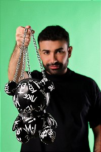 Bag Ursinho Grafitado Preta