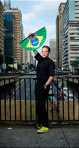 Leque Bambu Bandeira A/C