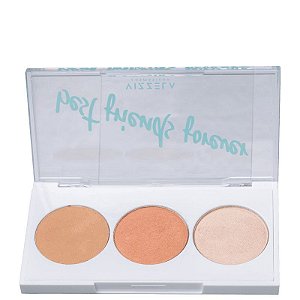 Paleta Blush Contorno Iluminador BFF Cor 2 - Vizzela