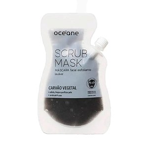 Máscara Facial Esfoliante de Carvão Vegetal Scrub - Océane