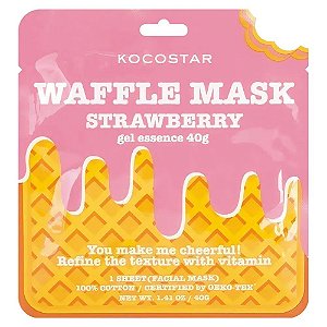 Máscara Facial Waffle de Morango 40g - Kocostar