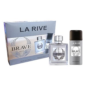 Kit Brave Man Perfume EDT 100ml + Desodorante 150ml - La Rive