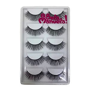 Kit com 05 Pares de Cílios Postiços - QBela Manuela