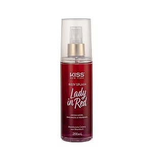 Body Splash Lady In Red 200ml - Kiss NY