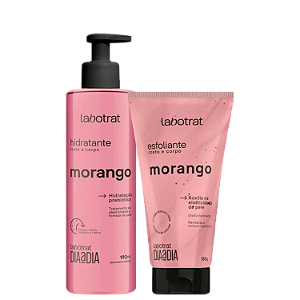 Kit Hidratante e Esfoliante Rosto Corpo Morango - Labotrat