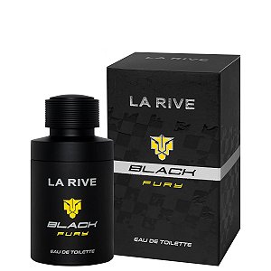 Perfume Black Fury EDT Masculino 75ml - La Rive