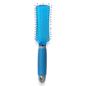 Escova de Cabelo Corpo Retangular Curvado Azul - Marco Boni
