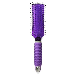 Escova de Cabelo Corpo Retangular Curvado Roxo - Marco Boni