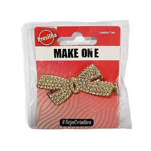 Presilha para Cabelo Laço de Strass MK2138 - Make One