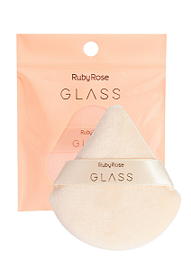 Esponja de Pó Powder Puff Glass - Ruby Rose