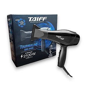 Secador de Cabelo Tourmaline Íon 2100W 220V Preto - Taiff