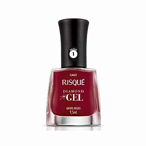 Esmalte Diamond Gel Amora Negra - Risque