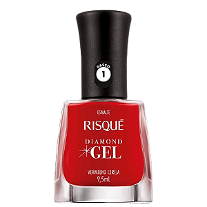 Esmalte Diamond Gel Vermelho Cereja - Risque