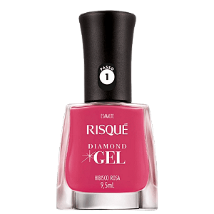 Esmalte Diamond Gel Hibisco Rosa - Risque
