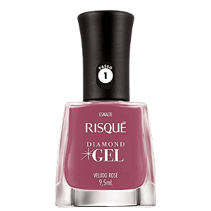 Esmalte Diamond Gel Veludo Rose - Risque