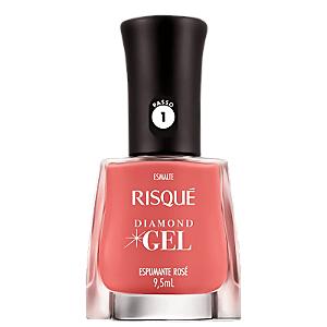 Esmalte Diamond Gel Espumante Rose - Risque