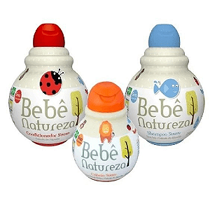 Kit Shampoo 230ml + Condicionador 100ml + Colônia 30ml - Bebe Natureza