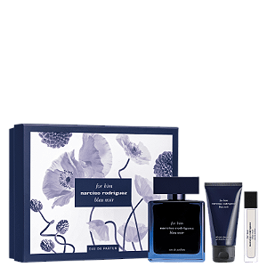Perfume For Him Bleu Noir EDP 100ml + Hidratante + Travel Size - Narciso Rodriguez
