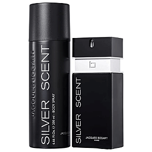 Kit Perfume Silver Scent EDT 100ml + Body Spray 200ml - Jacques Bogart